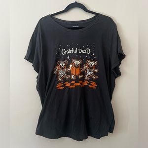 Women’s XXL black soft Grateful Dead orange dancing Jerry bears graphic t-shirt